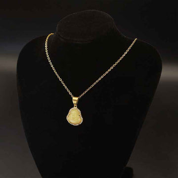 Buddhisoul Lucky Jade Necklace | Handmade Spiritual Buddha Pendant