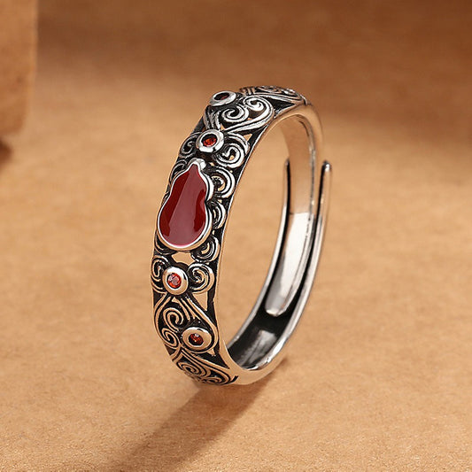 BuddhiSoul Hulu Blessings Adjustable Ring