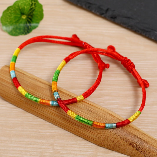 Buddhisoul Five-Color Woven Bracelet