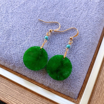Buddhisoul Jadeite & Turquoise Harmony Earrings