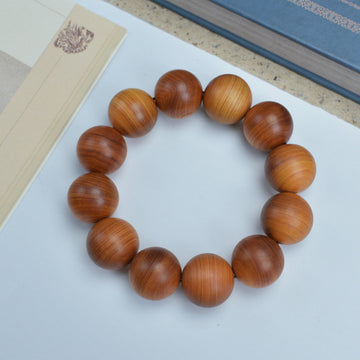Buddhisoul Phoebe Zhennan Ya Bai Wood Buddhist Prayer Beads Bracelet