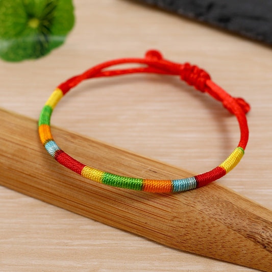 Buddhisoul Five-Color Woven Bracelet