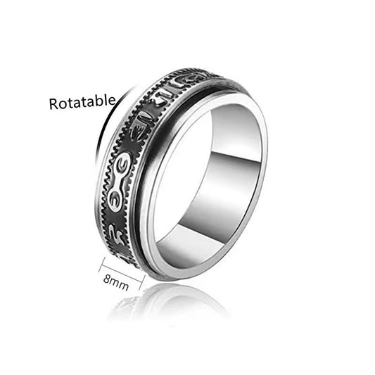Buddhisoul Spinning Titanium Steel Ring