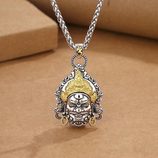 BuddhiSoul Yellow Jambhala Deity Necklace