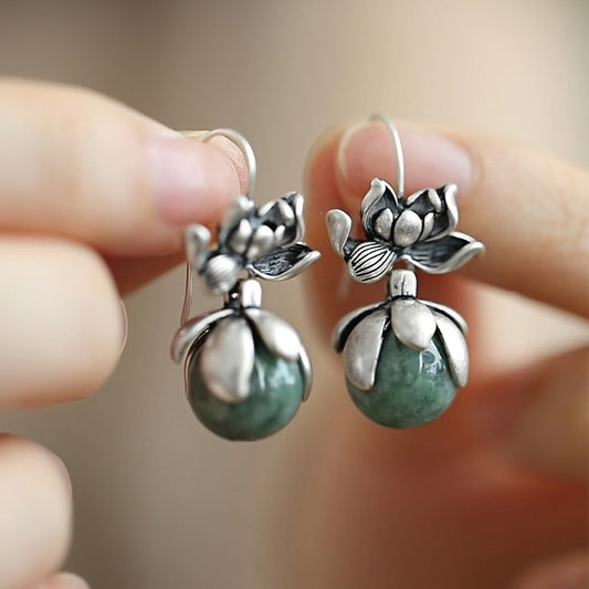 Buddhisoul S925 Lotus Earrings