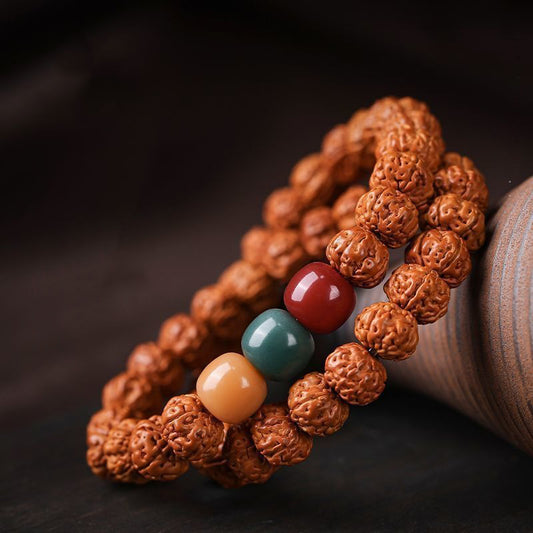 Buddhisoul Rudraksha Beads Bracelet