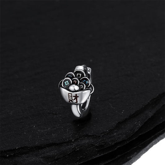 Buddhisoul S925 Sterling Silver “Treasure Bowl” Earrings