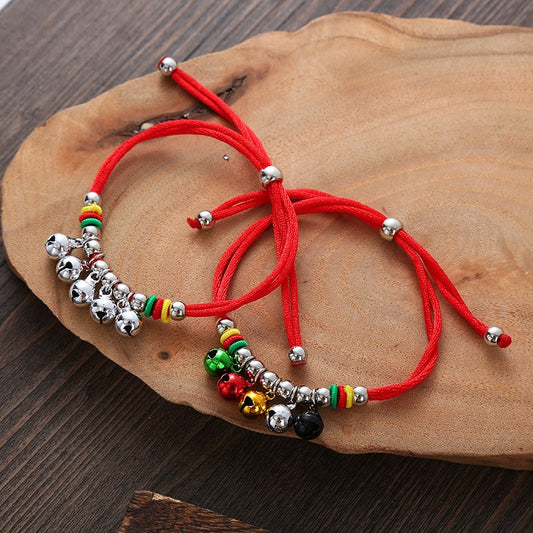 Buddhisoul Bell Red String Bracelet