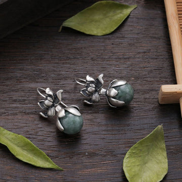 Buddhisoul S925 Lotus Earrings