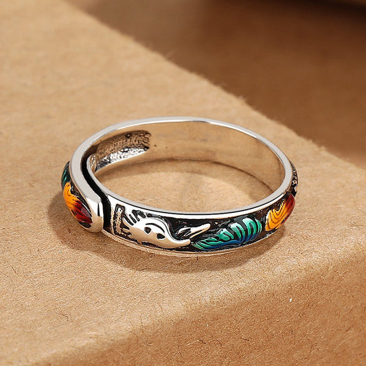 BuddhiSoul Nine-Tailed Fox Open Ring