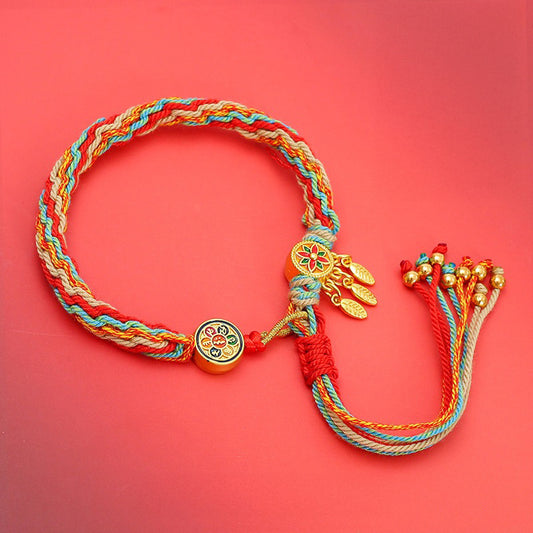 Buddhisoul Tibetan Handwoven Cotton Samsara Bracelet