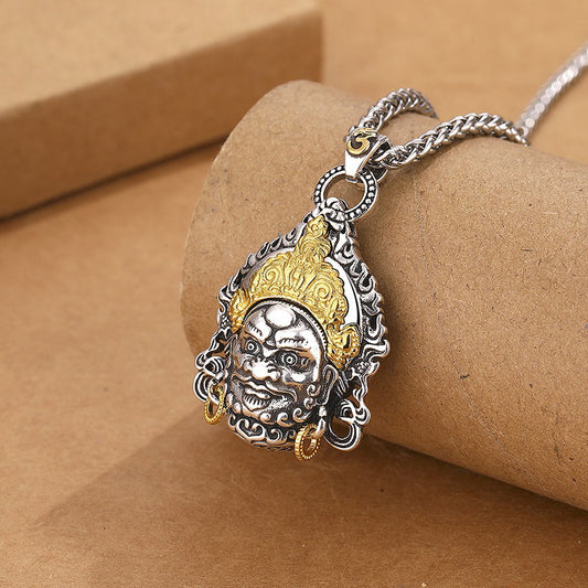 BuddhiSoul Yellow Jambhala Deity Necklace