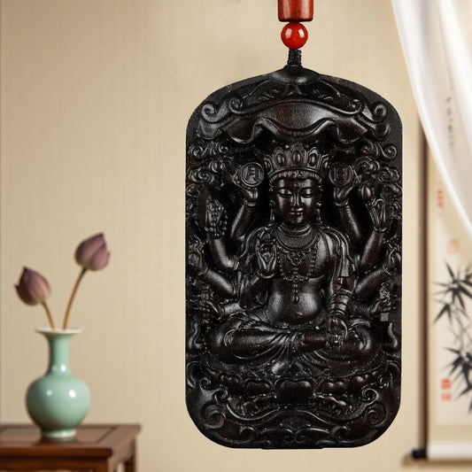 Buddhisoul Natural Agarwood Zodiac Guardian Buddha Pendant
