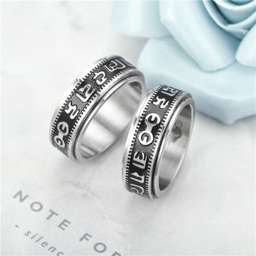 Buddhisoul Spinning Titanium Steel Ring