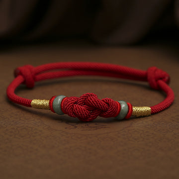 Buddhisoul Lucky Red String Braided Bracelet